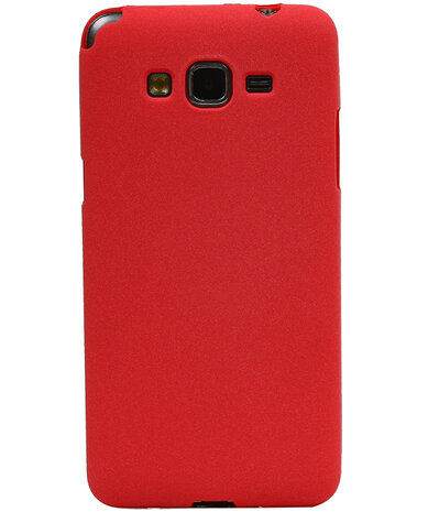 Rood Zand TPU back case cover hoesje voor Samsung Galaxy Grand Prime