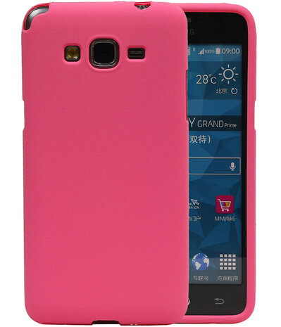 Roze Zand TPU back case cover hoesje voor Samsung Galaxy Grand Prime