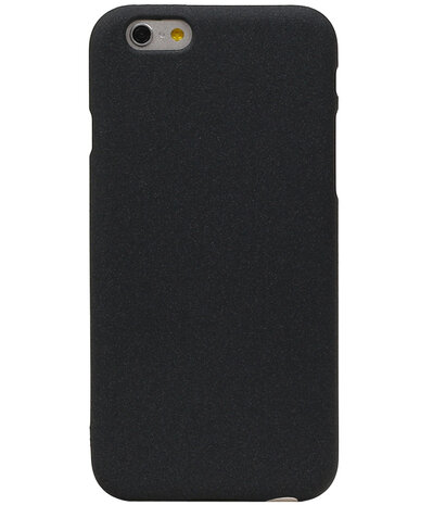 Zwart Zand TPU back case cover hoesje voor Apple iPhone 6 / 6s