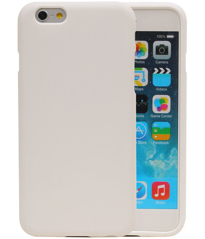 Wit Zand TPU back case cover hoesje voor Apple iPhone 6 / 6s