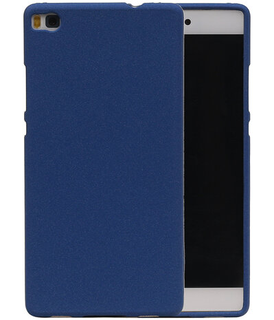 Blauw Zand TPU back case cover hoesje voor Huawei P8