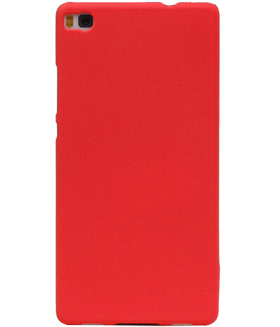 Rood Zand TPU back case cover hoesje voor Huawei P8