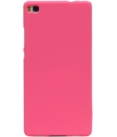 Roze Zand TPU back case cover hoesje voor Huawei P8