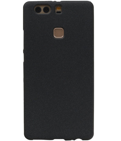 Zwart Zand TPU back case cover hoesje voor Huawei P9 Plus