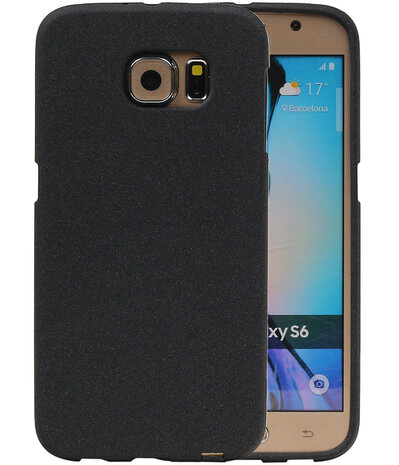 Zwart Zand TPU back case cover hoesje voor Samsung Galaxy S6