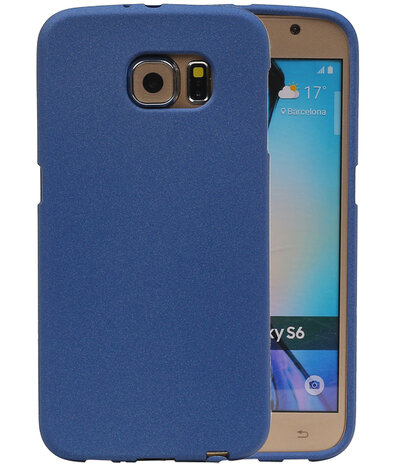 Blauw Zand TPU back case cover hoesje voor Samsung Galaxy S6