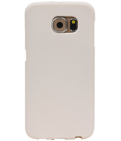 Wit Zand TPU back case cover hoesje voor Samsung Galaxy S6