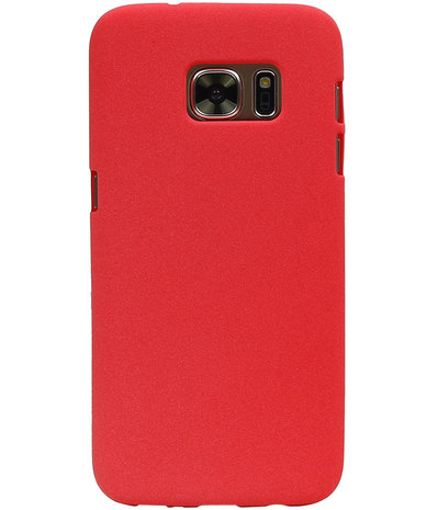 Rood Zand TPU back case cover hoesje voor Samsung Galaxy S7