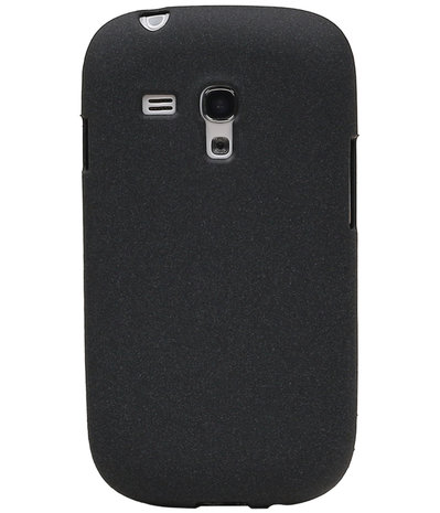 Zwart Zand TPU back case cover hoesje voor Samsung Galaxy S3 mini I8190