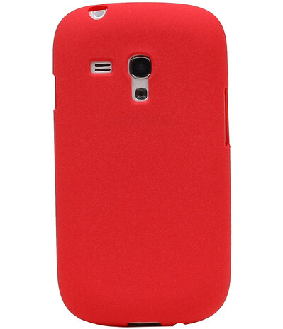 Rood Zand TPU back case cover hoesje voor Samsung Galaxy S3 mini I8190