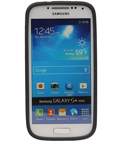 Zwart Zand TPU back case cover hoesje voor Samsung Galaxy S4 mini I9190