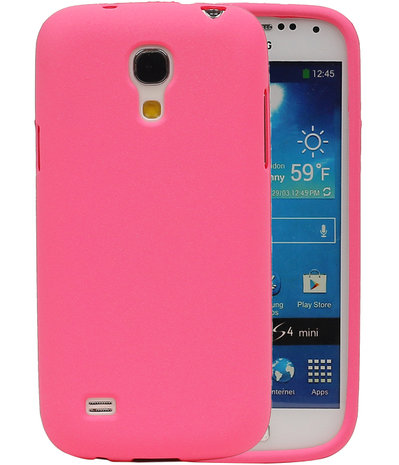 Roze Zand TPU back case cover hoesje voor Samsung Galaxy S4 mini I9190