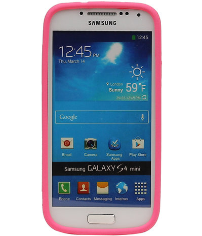 Roze Zand TPU back case cover hoesje voor Samsung Galaxy S4 mini I9190