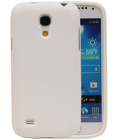 Wit Zand TPU back case cover hoesje voor Samsung Galaxy S4 mini I9190