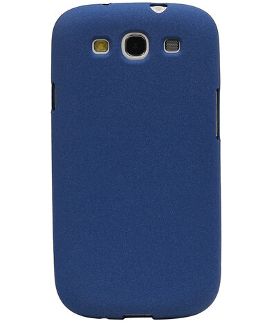 Blauw Zand TPU back case cover hoesje voor Samsung Galaxy S3 I9300