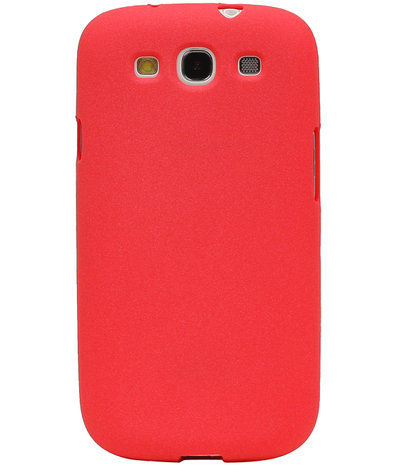 Rood Zand TPU back case cover hoesje voor Samsung Galaxy S3 I9300