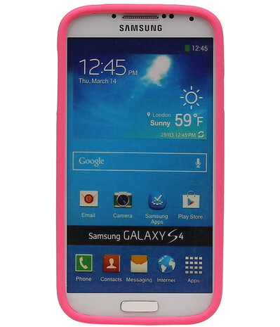 Roze Zand TPU back case cover hoesje voor Samsung Galaxy S4 I9500