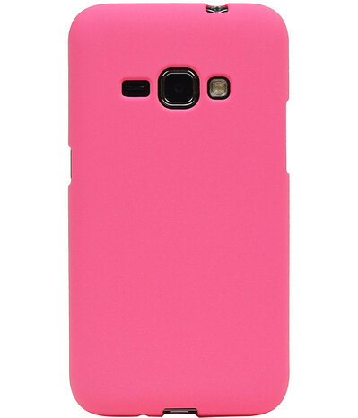 Roze Zand TPU back case cover hoesje voor Samsung Galaxy J1 2016