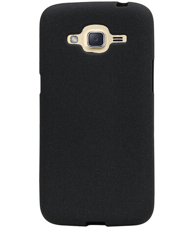 Zwart Zand TPU back case cover hoesje voor Samsung Galaxy J2 2016