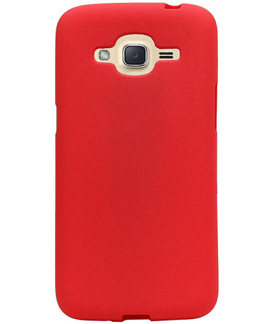 Rood Zand TPU back case cover hoesje voor Samsung Galaxy J2 2016