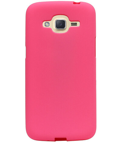 Roze Zand TPU back case cover hoesje voor Samsung Galaxy J2 2016