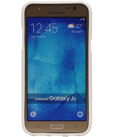 Wit Zand TPU back case cover hoesje voor Samsung Galaxy J5
