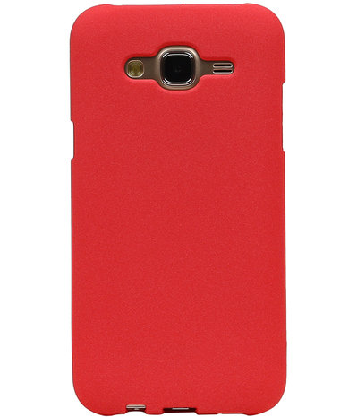 Rood Zand TPU back case cover hoesje voor Samsung Galaxy J7