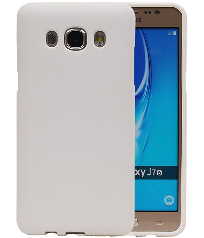 Wit Zand TPU back case cover hoesje voor Samsung Galaxy J7 2016