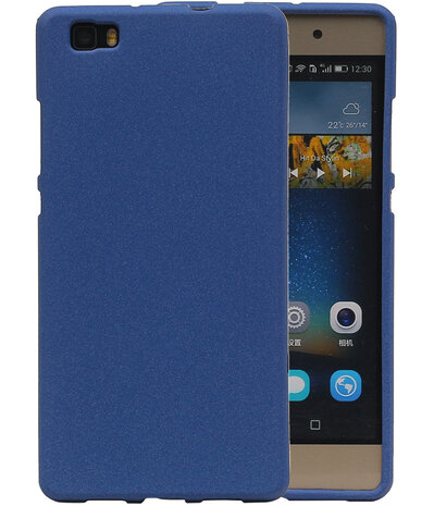Blauw Zand TPU back case cover hoesje voor Huawei P8 Lite