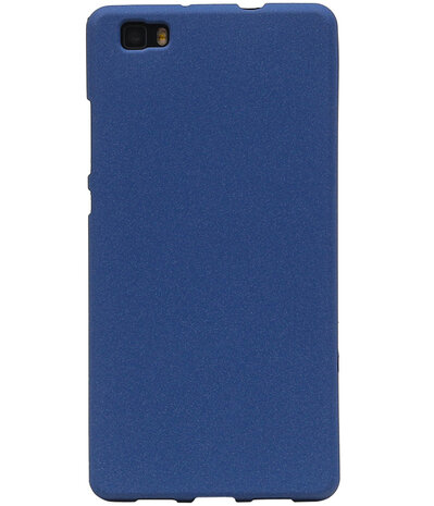 Blauw Zand TPU back case cover hoesje voor Huawei P8 Lite