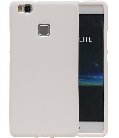 Wit Zand TPU back case cover hoesje voor Huawei P9 Lite