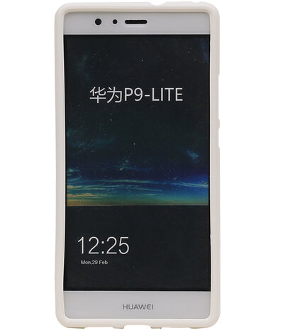 Wit Zand TPU back case cover hoesje voor Huawei P9 Lite