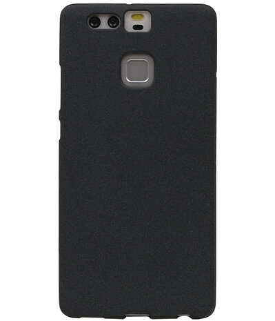 Zwart Zand TPU back case cover hoesje voor Huawei P9