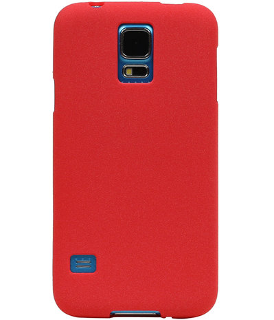 Rood Zand TPU back case cover hoesje voor Samsung Galaxy S5