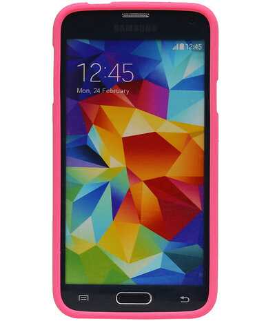 Roze Zand TPU back case cover hoesje voor Samsung Galaxy S5