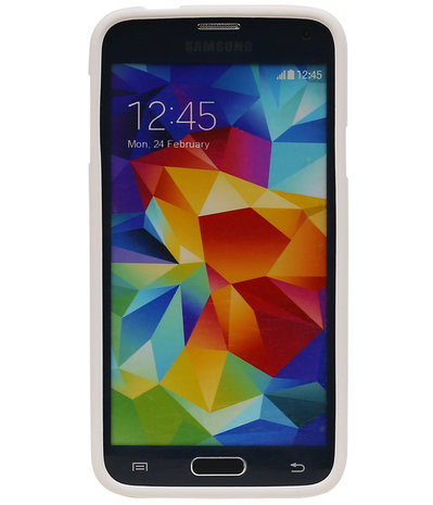 Wit Zand TPU back case cover hoesje voor Samsung Galaxy S5