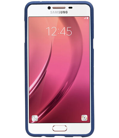 Blauw Zand TPU back case cover hoesje voor Samsung Galaxy C7