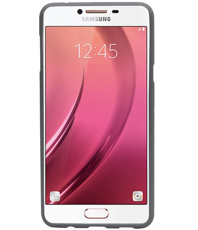 Grijs Zand TPU back case cover hoesje voor Samsung Galaxy C7
