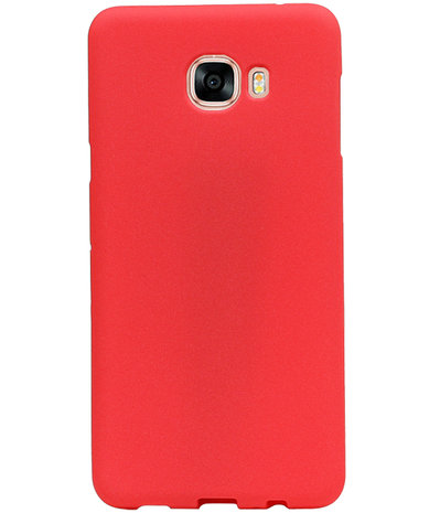 Rood Zand TPU back case cover hoesje voor Samsung Galaxy C7