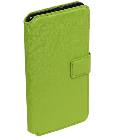 Groen Huawei P9 TPU wallet case booktype hoesje HM Book