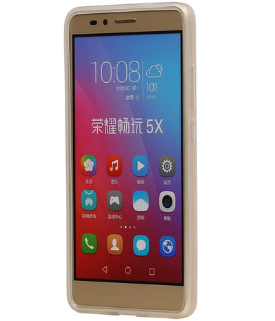 Huawei Honor 5X TPU Hoesje Transparant Wit