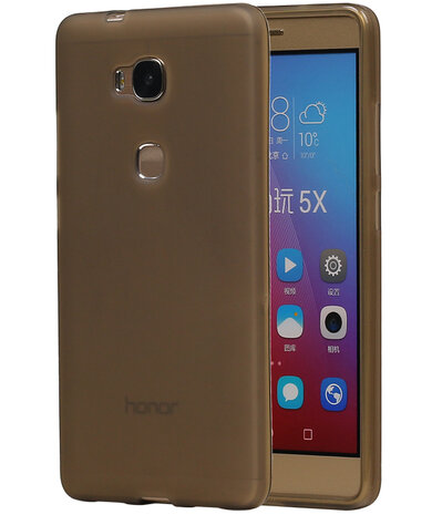 Huawei Honor 5X TPU Hoesje Transparant Grijs