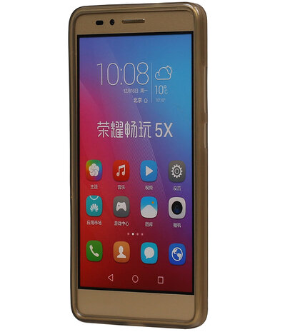 Huawei Honor 5X TPU Hoesje Transparant Grijs