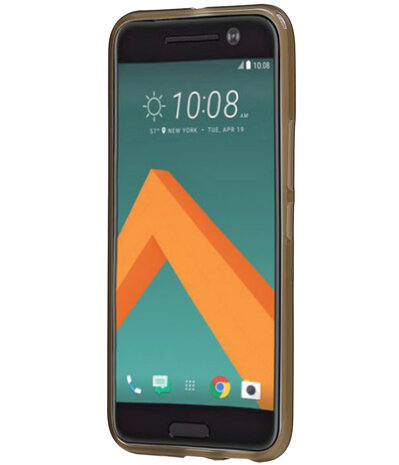 HTC 10 TPU Hoesje Transparant Grijs