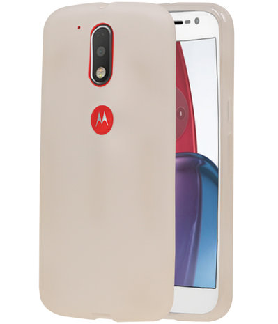 Motorola Moto G4 / G4 Plus TPU Hoesje Transparant Wit