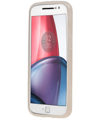 Motorola Moto G4 / G4 Plus TPU Hoesje Transparant Wit