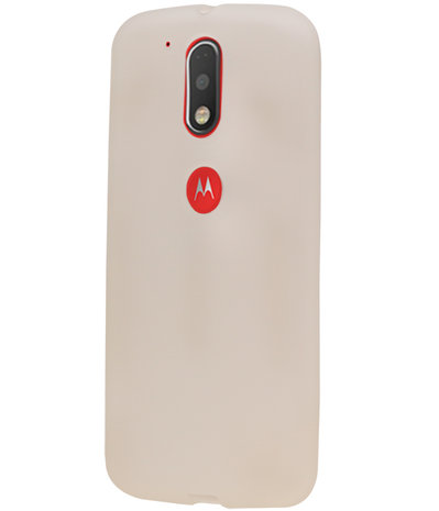 Motorola Moto G4 / G4 Plus TPU Hoesje Transparant Wit