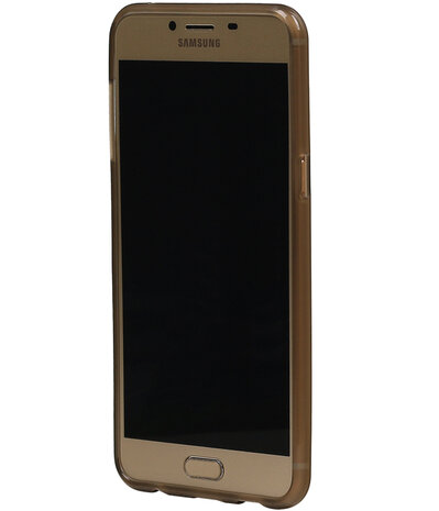 Samsung Galaxy C5 TPU Hoesje Transparant Grijs