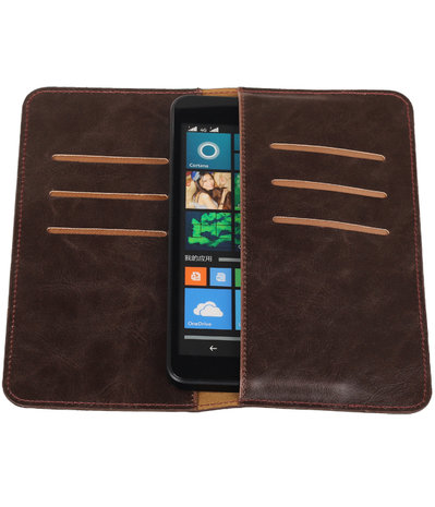 Mocca Pull-up Large Pu portemonnee wallet voor Microsoft