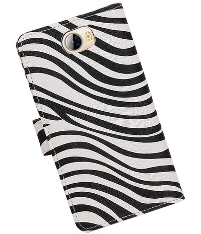 Zebra booktype wallet cover hoesje voor Huawei Y5 II